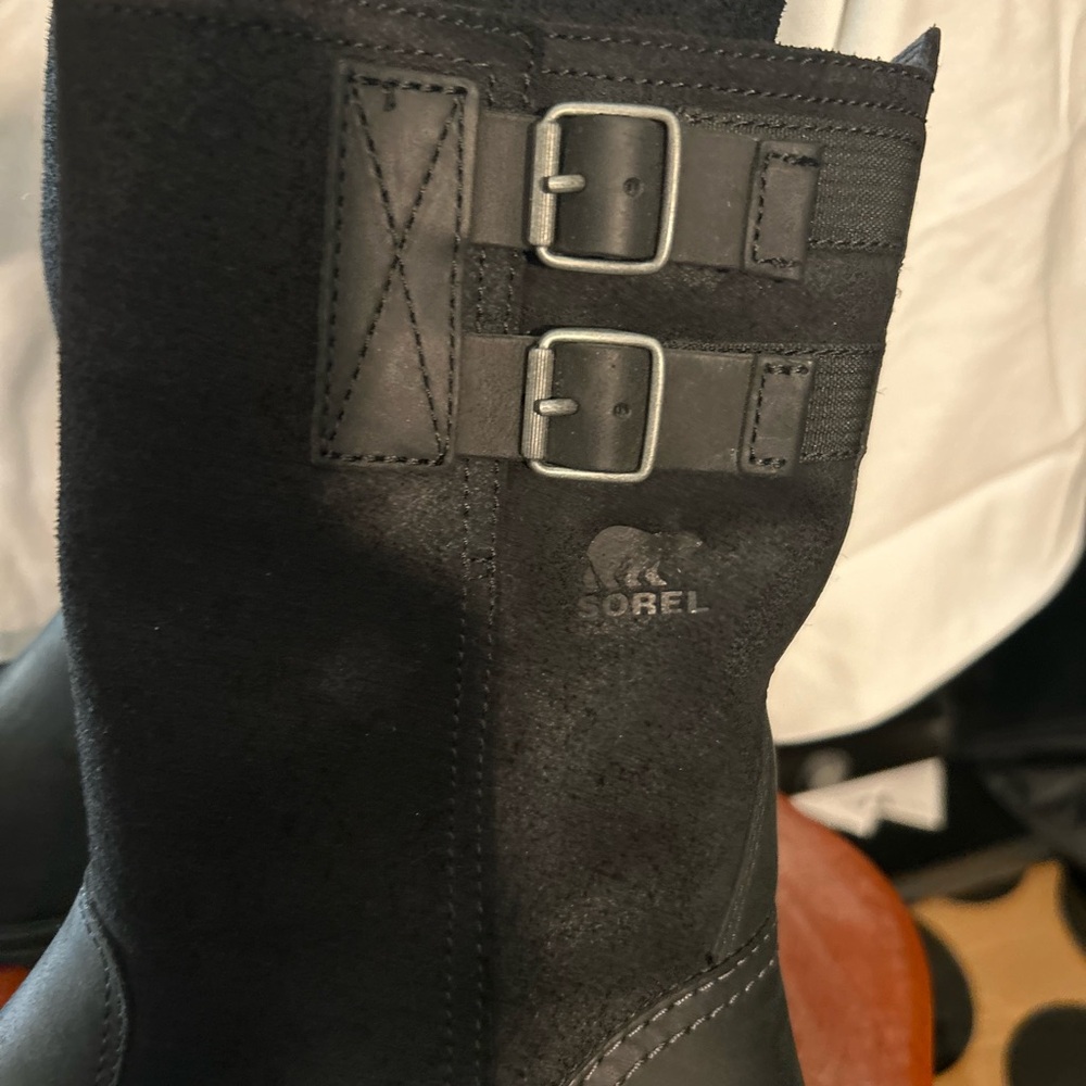 Sorrel Black Winter Boots - Picture 2 of 4